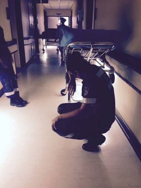 Уставшие медработники