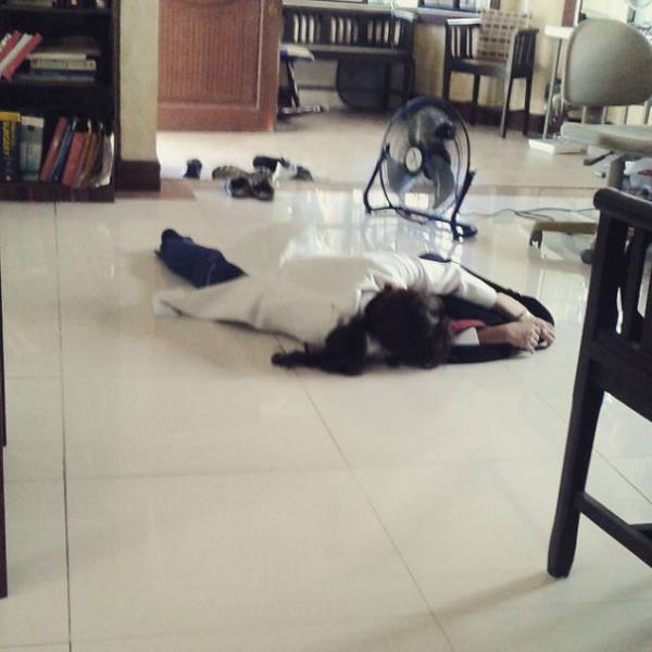 Уставшие медработники