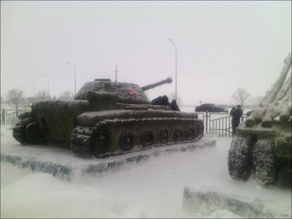 Красочные снеговики в Татарстане