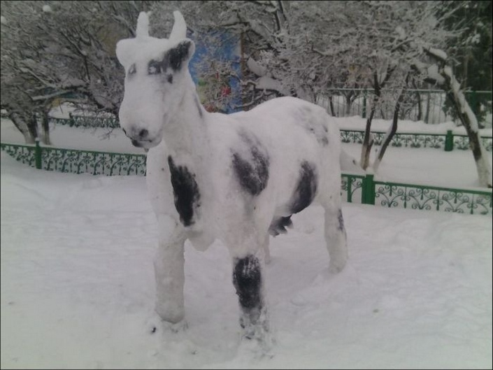 Красочные снеговики в Татарстане