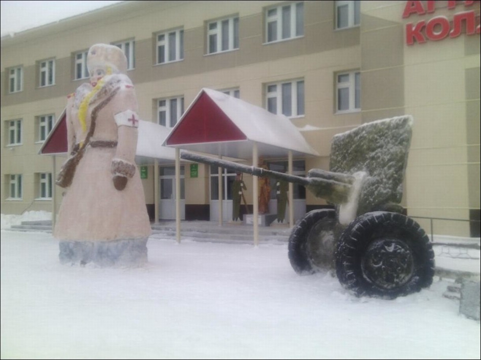 Красочные снеговики в Татарстане