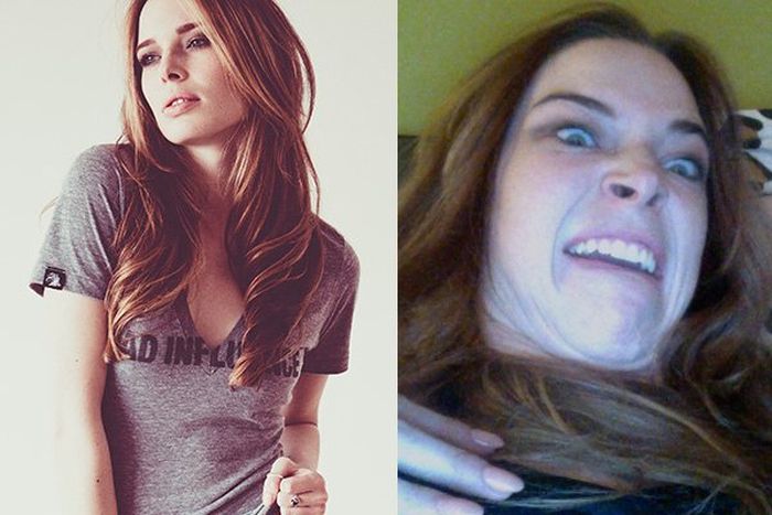 Симпатичные девушки кривляются