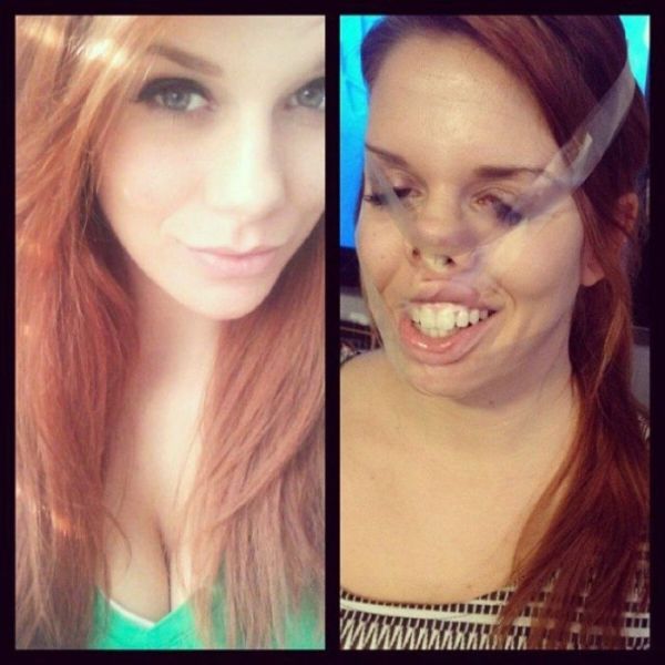 Симпатичные девушки кривляются