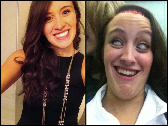 Симпатичные девушки кривляются