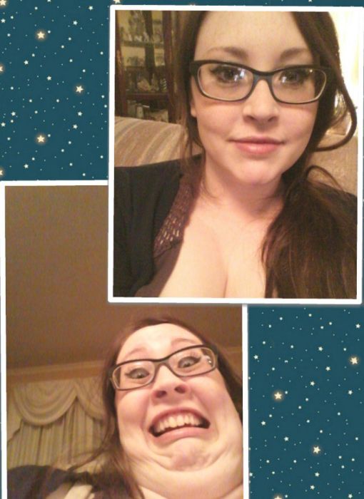 Симпатичные девушки кривляются