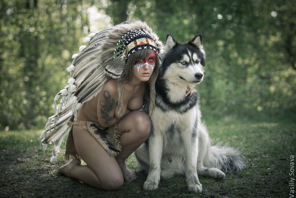 Девушки и собачки