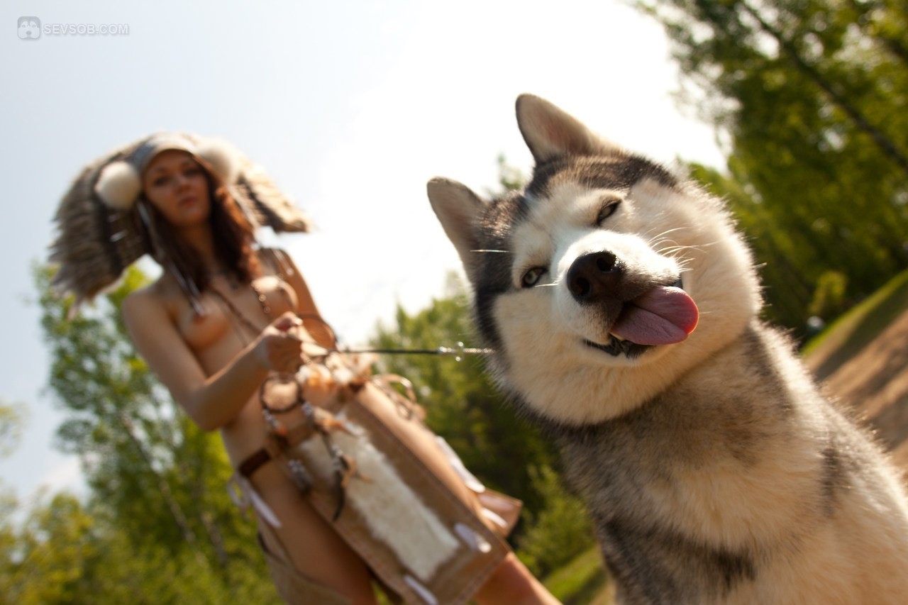 Девушки и собачки