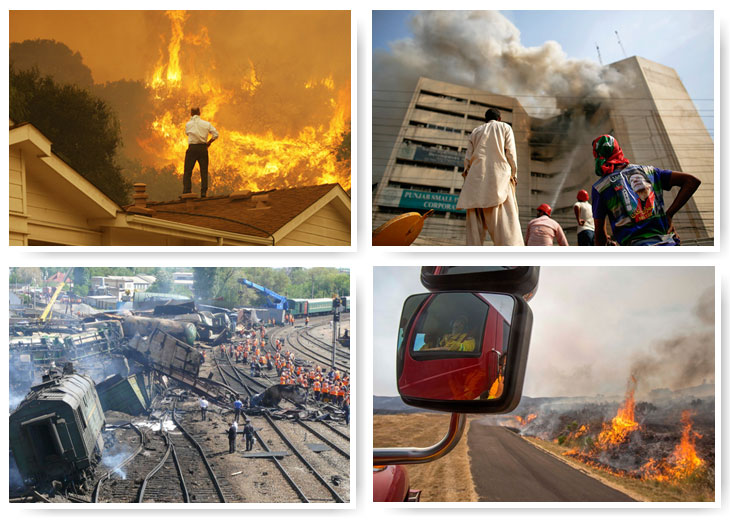 Лесные пожары в Калифорнии, пожар в Лахоре и взрыв поезда под Ростовом