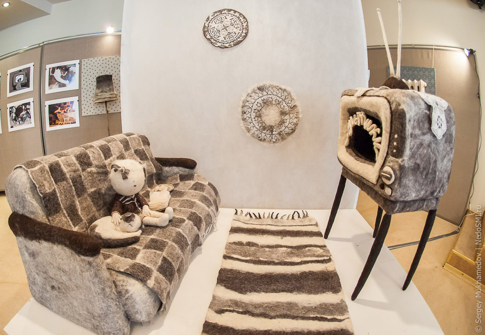 Удивительные игрушки из войлока