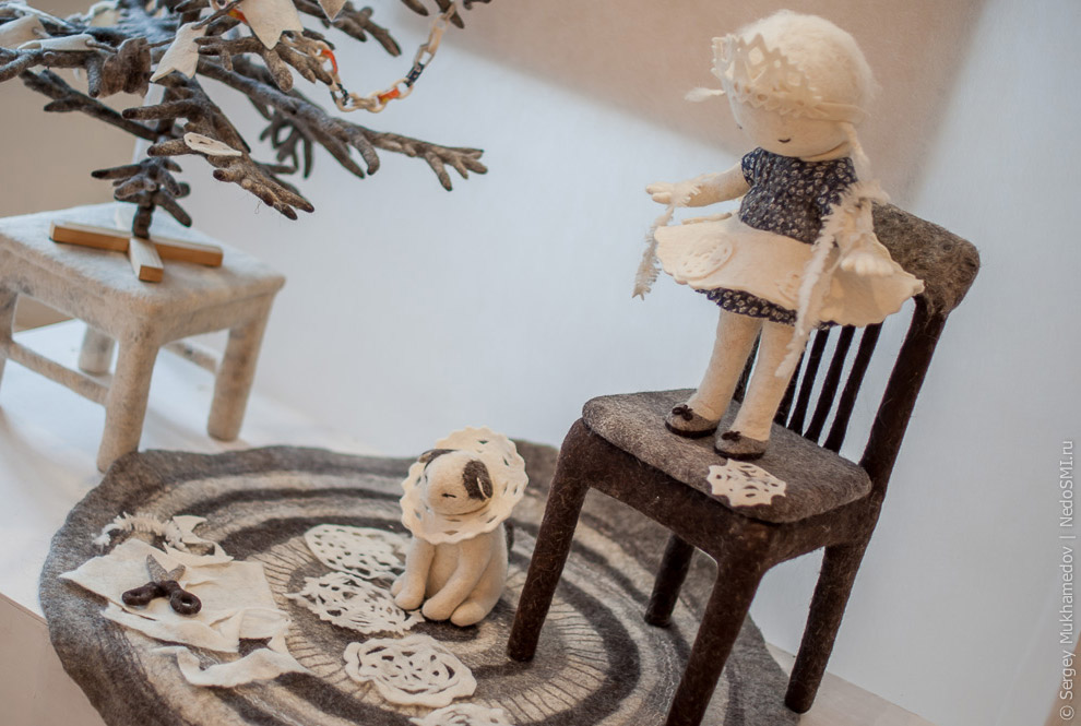 Удивительные игрушки из войлока