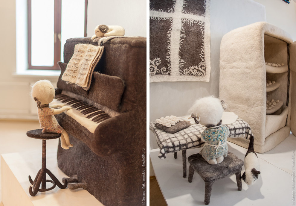 Удивительные игрушки из войлока