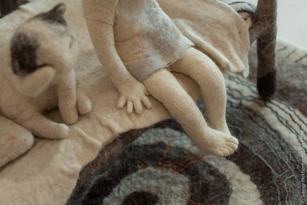 Удивительные игрушки из войлока