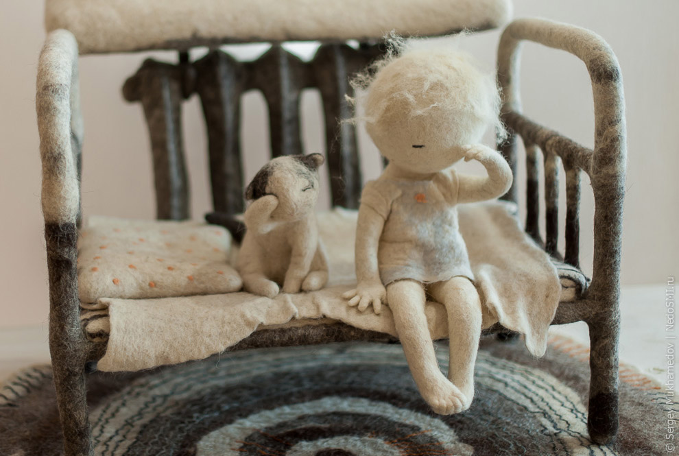 Удивительные игрушки из войлока