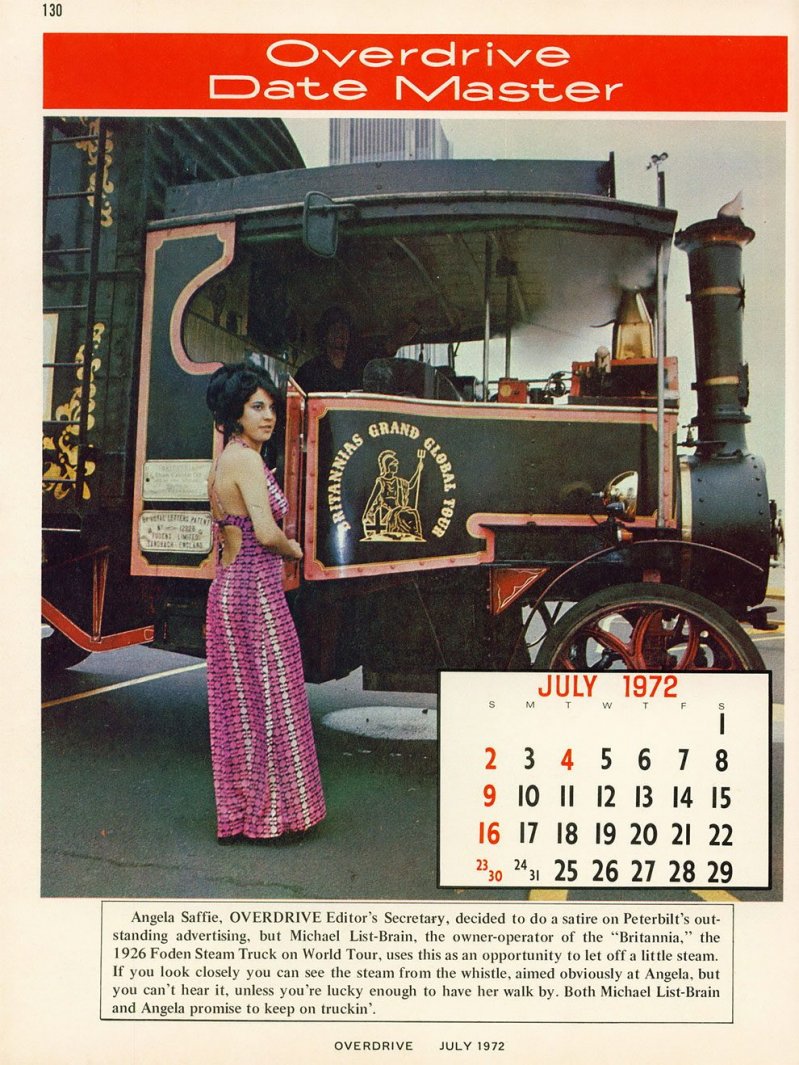 Американские грузовики 1970-х годов из журнала Overdrive Magazine