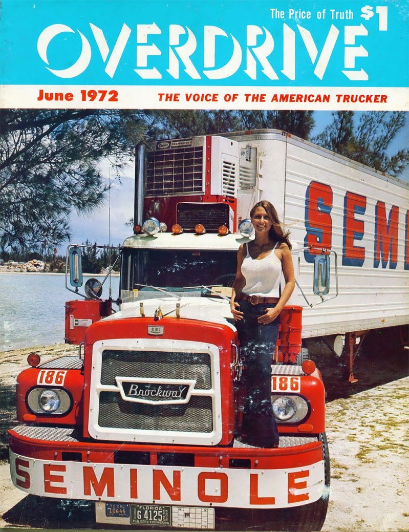 Американские грузовики 1970-х годов из журнала Overdrive Magazine