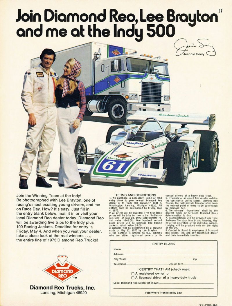 Американские грузовики 1970-х годов из журнала Overdrive Magazine