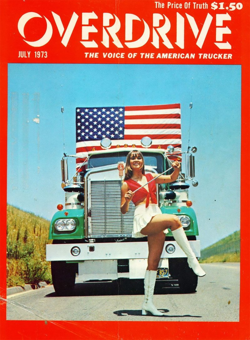 Американские грузовики 1970-х годов из журнала Overdrive Magazine