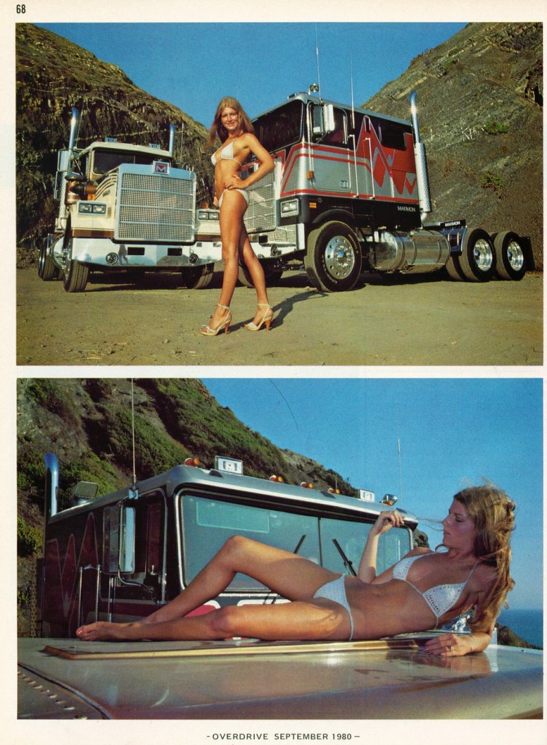 Американские грузовики 1970-х годов из журнала Overdrive Magazine