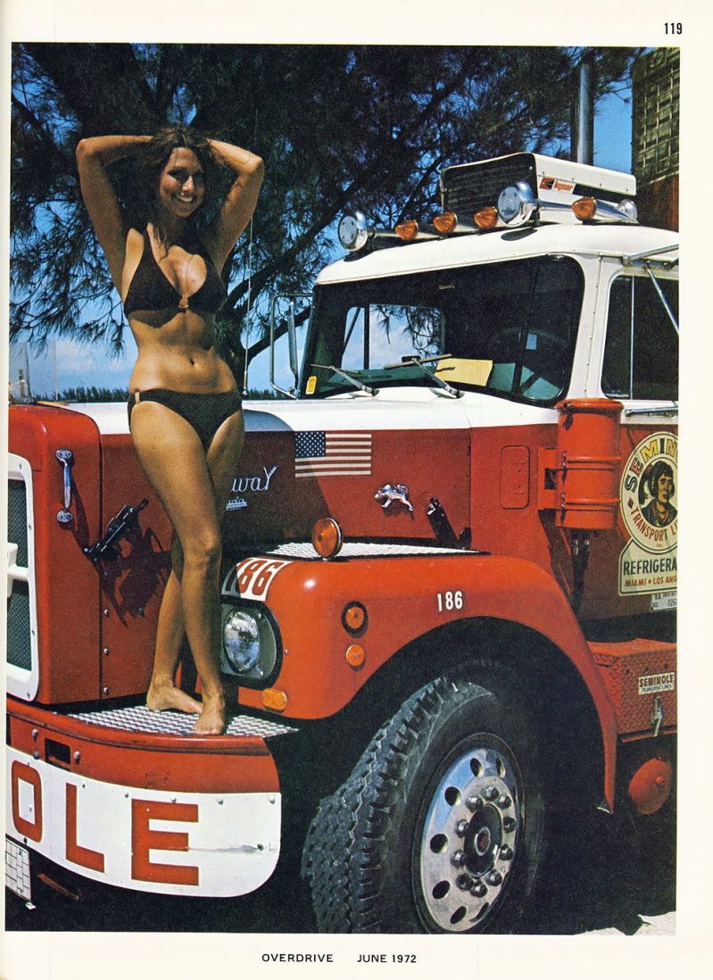 Американские грузовики 1970-х годов из журнала Overdrive Magazine