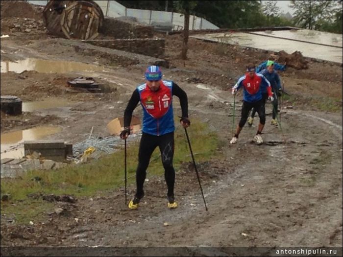 Тренировки биатлонистов в Сочи