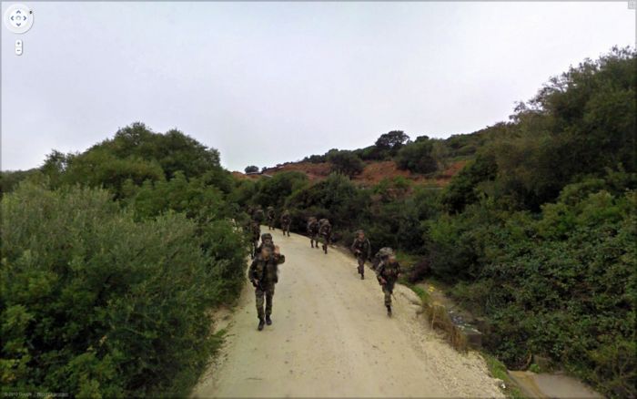 Странные фотографии с Google Street