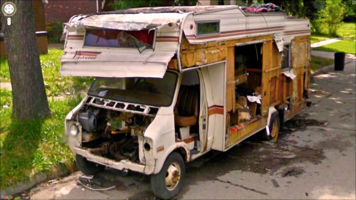 Странные фотографии с Google Street