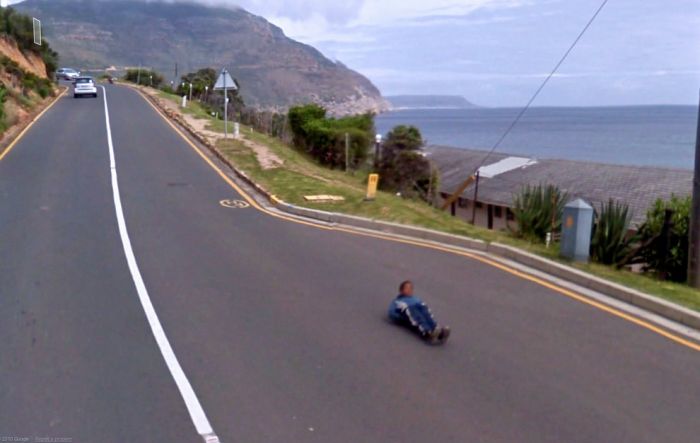 Странные фотографии с Google Street