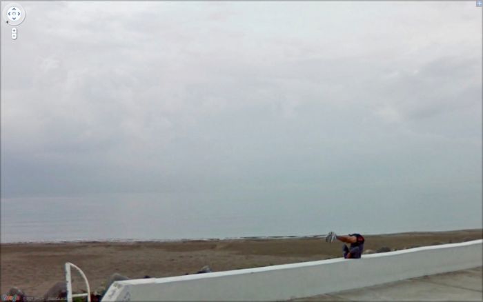 Странные фотографии с Google Street