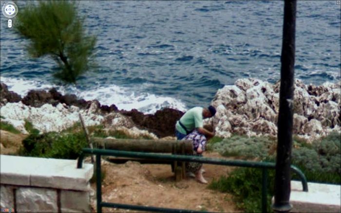 Странные фотографии с Google Street