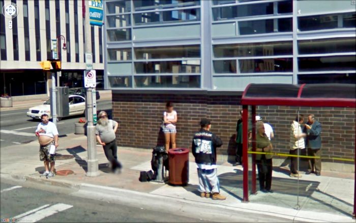 Странные фотографии с Google Street