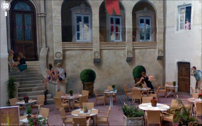 Странные фотографии с Google Street