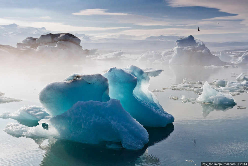 Ледниковая лагуна в Исландии Ледниковая лагуна в Исландии