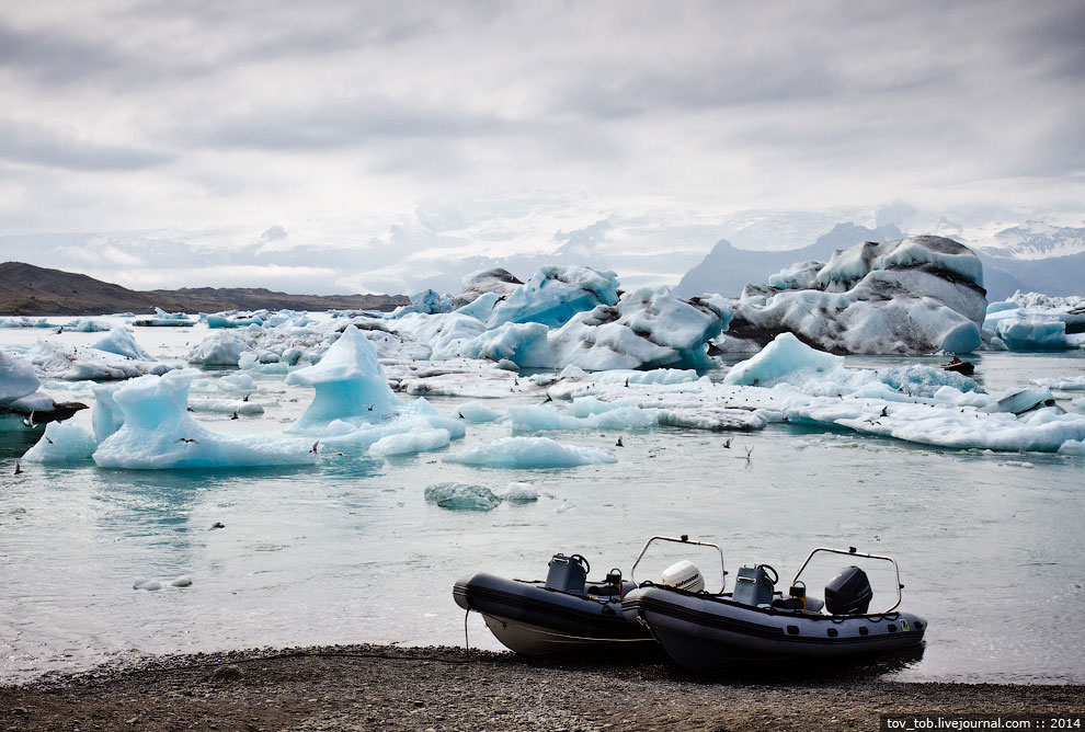 Ледниковая лагуна в Исландии Ледниковая лагуна в Исландии