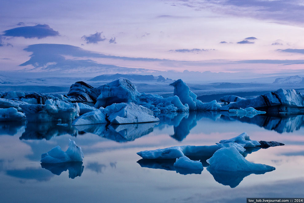 Ледниковая лагуна в Исландии Ледниковая лагуна в Исландии