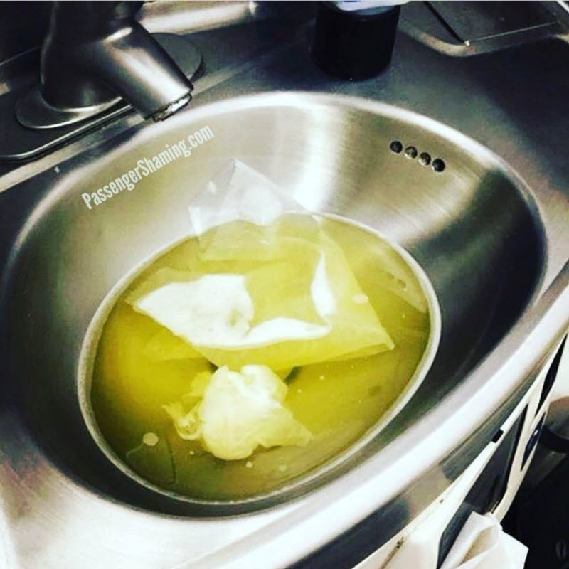 Американская стюардесса делится в инстаграме фотографиями самых отвратительных пассажиров