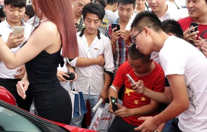 Девушки с азиатских автовыставок