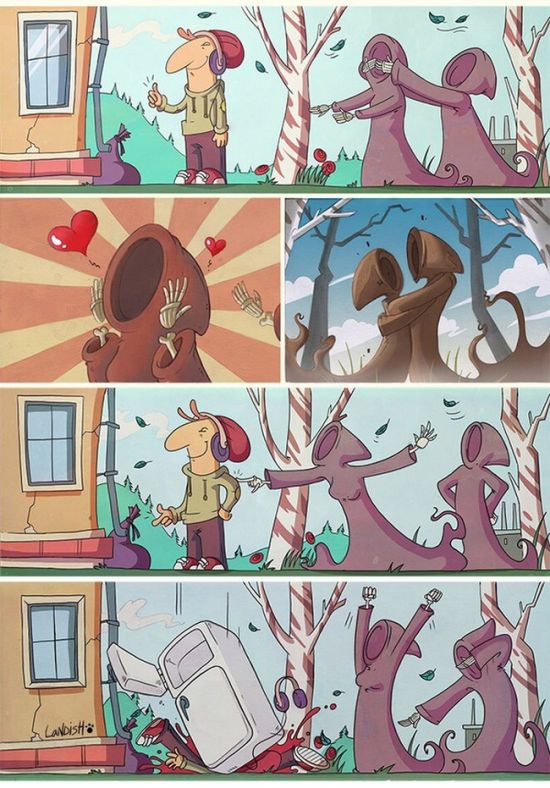 Смешные комиксы