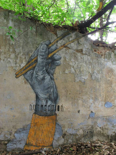 Природа в уличном искусстве