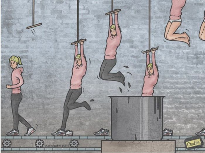 Сатирические картинки о современной жизни