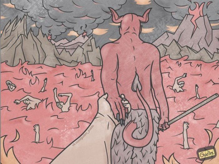 Сатирические картинки о современной жизни