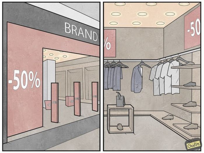 Сатирические картинки о современной жизни