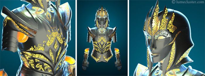 Крутые доспехи, напечатанные на 3D-принтере