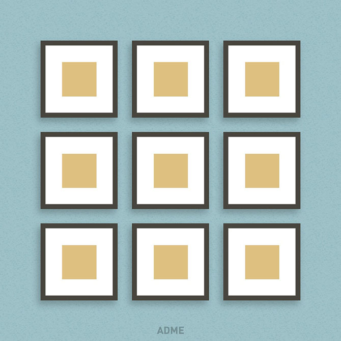 6 крутых идей, как развесить рамки с фотографиями