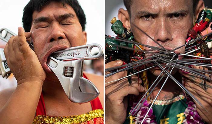 Вегетарианский фестиваль в Таиланде