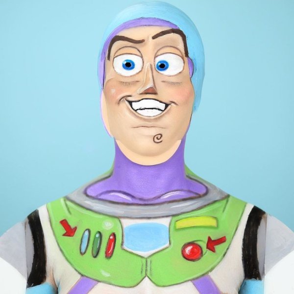 Рисунки персонажей из мультфильмов на теле