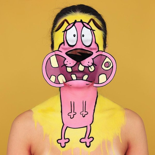 Рисунки персонажей из мультфильмов на теле