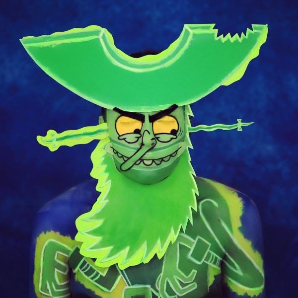 Рисунки персонажей из мультфильмов на теле