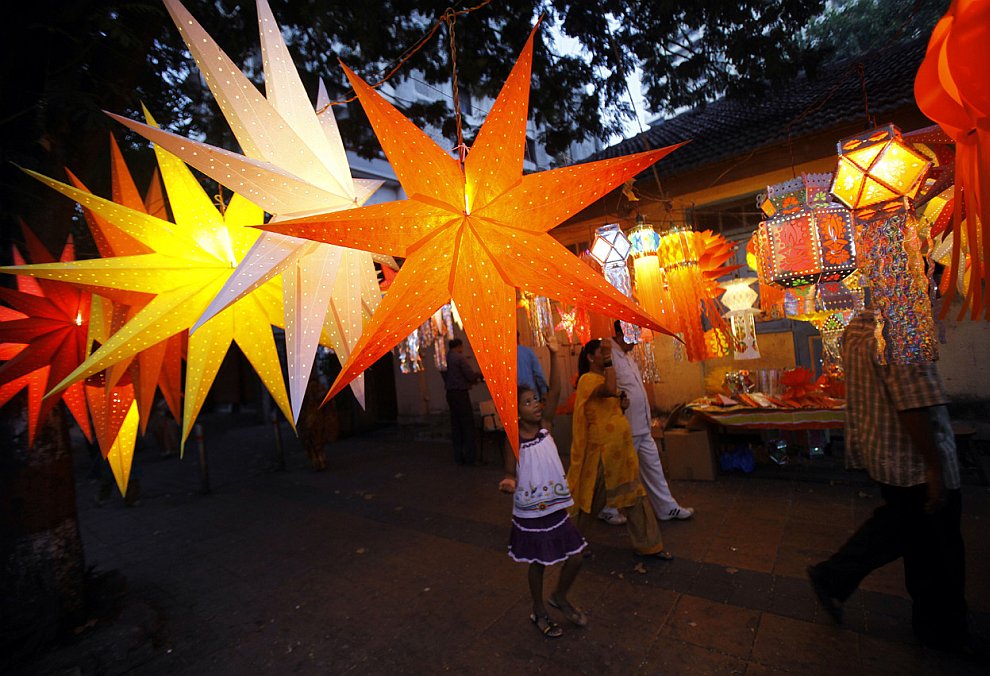 Фестиваль огней Дивали в Индии