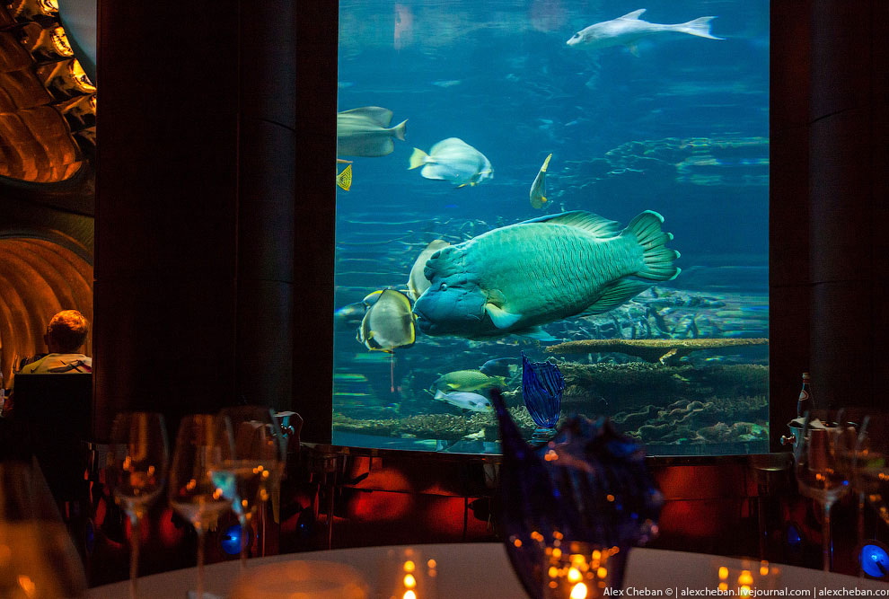 Подводный ресторан в Дубае