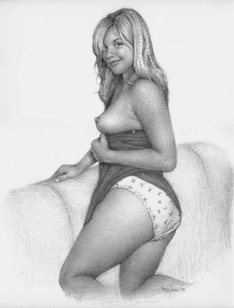 Откровенные рисунки Бориса Лопеза